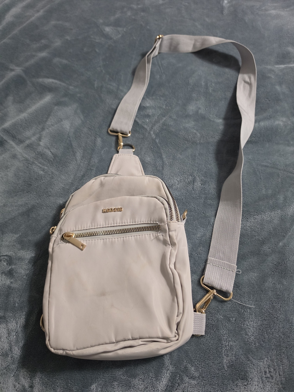 Light Gray Women's Crossbody Sling Bag - Casual Everyday